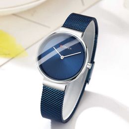 Curren Wrist Watch Women Watches Luxury Brand Steel Ladies Blue Quartz Women Watches Sport Relogio Feminino Montre Femme 9016 Q0524