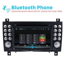 7 Inch Car dvd Stereo Player 2 Din Android Radio With Touch Screen For 2004-2012 Mercees-Benz SLK W171 R171 Audio 256V