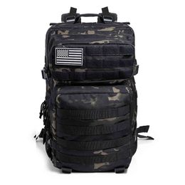 50L Camouflage Army Backpack Men Military Tactical Bags Assault Molle backpack Hunting Trekking Rucksack Waterproof Bug Out Bag K726