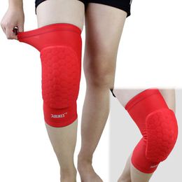 Elbow & Knee Pads 1Pcs Gym Fitness Sponge Kneepad Honeycomb Snow Mountain Support Joint Protector Basketball Protective Gear