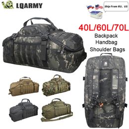 40L 60L 70L Men Army Sport Gym Bag Military Tactical Waterproof Backpack Molle Camping Backpacks Sports Travel BagsCX 220309CX220309