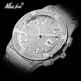 2022 бриллиант с каплями Наручные часы Drop 2021 Missfox + Diamond Hublo Часы Мужчины Наручные Дженные Мужские Классические Часы Мужской Наручные Часы