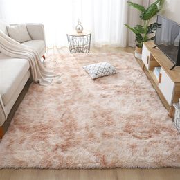 Fluffy Carpets For Living Room Bedroom Rug Carpet Simple Door Home Decor Winter Thicken Floor Mat Long Soft Velvet Bath 220301