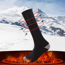 Sports Socks Winter Warm Outdoor Thermal Heating Sock Elastic Resistant Electric Hunting Camping Hiking