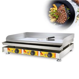 Food Processing Large Steak Baking Electric Griddle Plate Teppanyaki Machine