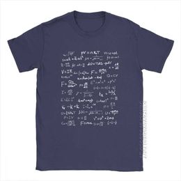 Physik Gleichung Wissenschaft T-Shirt Männer Mathe Nerd Männliche T-shirt Lustige Grund Tees Rundhals Reine Baumwolle Kleidung Sommer T Shirts 210629