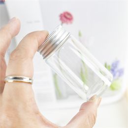 50ml Glass Bottles Vials Jars with Screw Cap DIY Wedding Home Decor Storage Spice Seal Leak Proof 24pcshigh qty