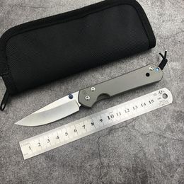 Chris Reeve Small Sebenza 21 Folding Knife D2 steel stone wash Military Tactical gear Camping Outdoor Combat Defence Survival Tools EDC Pocket knives