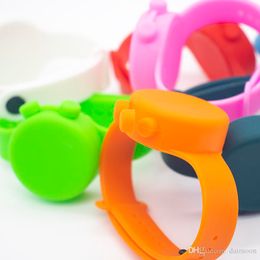 Wearable Sanitizer Dispensing Portable Bracelet Silicone Squeezy Wristband Hand Dispenser home
