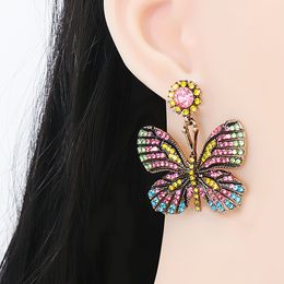 Top New Trend Exquisite Women's Dangle Earrings Geometry Crystal Rhinestones Sweet Fresh Style Unusual First Choice Banquet Accessoice