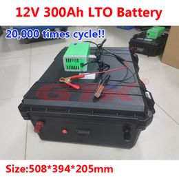 Low temperature LTO 6S 12v 300Ah 400Ah Lithium titanate battery pack BMS for solar system auto car inverter boat +20A Charger