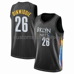 Mens Women Youth Spencer Dinwiddie #26 2021 Swingman Jersey Embroidery add any name number