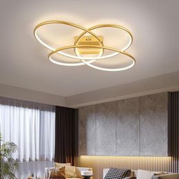 Chandeliers Modern Style Design Led Chandelier For Living Room Dining Kitchen Bedroom Home Ceiling Lamp Gold Remote Control Light