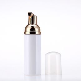 50ml PET White Foam Packing Bottles Women Electroplate Pump Facial Cleanser Mousse Bottle Exquisite 2 4tj Q2