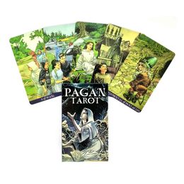 Trends Pagan Tarot Cards And PDF Guidance Divination Deck Entertainment Party Board Game Support Drop Shipping 78Pcs/Box