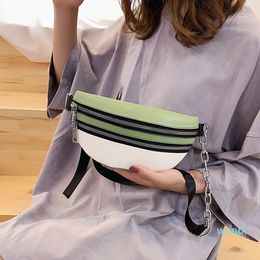 Designer-Waist Bags DORANMI Panelled For Women Fanny Pack 2021 Leather Crossbody Chest Bag Female Nerka Belt