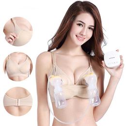 Maternity Bra Breast Pump Special Nursing Bra Hand Free Pregnancy Clothes Breastfeeding Accessories Pumping Bra Can Wear All Day Y0925