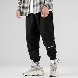 ANKLE-LENGTH Sweatpants Streetwear Spring Autumn Hip Hop Harem Pants Mens Casual Korean Oversize 5XL 6XL Joggers Trouers 210406