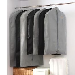 Storage Boxes & Bins Clothes Dust Cover Portable Jacket Suit Bag Wardrobe Hanging Non-Woven