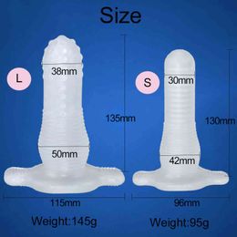 NXY Cockrings Anal sex toys Hollow dildo anal plug for women men Prostate Massager dilator vagina stimulator erotic products adults 1123 1124