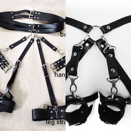 Bondages New Leather Bracelet Belt BDSM Sex Harness Nightclub Handcuffs for Bdsm Toys Restraints Bondage Adult Games Shop 1122