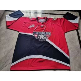 3740rare Hockey Jersey Men Youth women Vintage CHL WHL Tri City Americans 2010 Size S-5XL custom any name or number