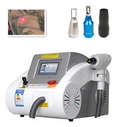 eyebrow tattoo equipment Canada - Portable Q-Switched ND YAG Laser Tattoo Removal Machines Eyebrow Pigment Remove Skin Whiten Beauty Equipment No Scar