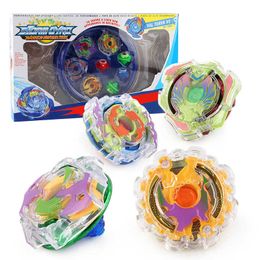 4Pcs/Set Beybleyd Burst with Battle Disk and One-way Launcher Toys for Children X0528