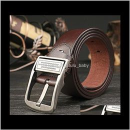 Belts & Fashion Accessories Drop Delivery 2021 Wholesale Mens Leather Needle Buckle Antique Jeans Belt A033 Pydvl