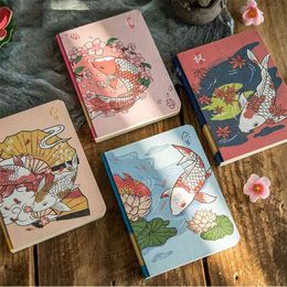 "Koi Fish" Cute Monthly Planner Agenda Study Notebook Pocket Diary Travel Journal Stationery Gift 210611