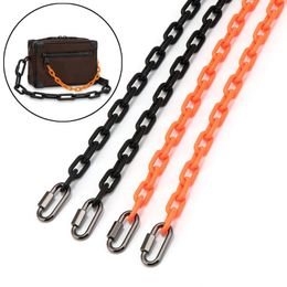 Designer Acrylic Chain Strap Orange Black 1.2cm Handbag Bag Purse Replacement Accessories Hardware 12mm Parts &