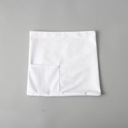 DHL50pcs Pillow Case Sublimation DIY White Blank Cashmere Bedding Pillows Cover With Pocket