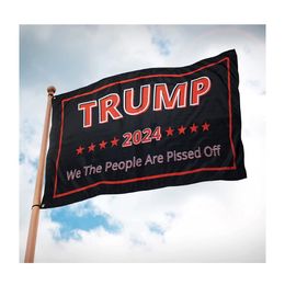 We the People Are Pissed Off Trump Flag 3x5ft Flags 100D Polyester Banners Indoor Outdoor Vivid Color High Quality With Two Brass Grommets