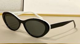Cat Eye Sunglasses White Black Grey Lens women Sun Glasses Lunettes de soleil Sonnenbrille top quality with Case Box