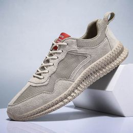 Outdoor 2021 Men Running Shoes mesh grey beige soft sole casual sports sneakers trainers outdoors jogging walking size 39-44