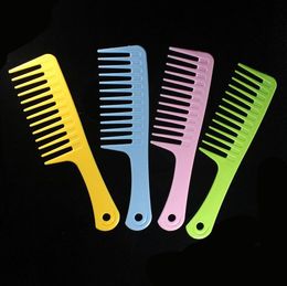 Salon Hairdressing Handle Wide Tooth Hairburshes Hair Comb Detangling Massage Styling Tools