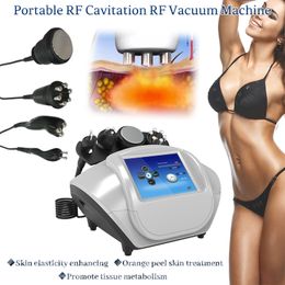 4 in 1 40Khz cavitation slimming machine 5MHZ sixpolar body face RF handle for facial skin lift home salon machine