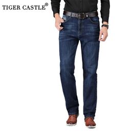 Size 28-46 Large Size Casual Brand Mens Stretch Straight Jeans Spring Autumn Classic Business Jeans for Man Pants Jeans Denim 210331