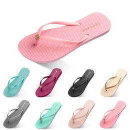 Cheaper Excellent Slippers women shoes Flip Flops triple white black green yellow orange pink red womens summer home outdoor Beach slide sport sneaker