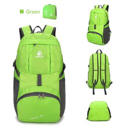 Weikani Waterproof Foldable Backpack Nylon Outdoor Climbing Backpack Sports Folding Bag Men Women Travel Hiking Backpack Y0721