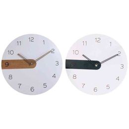 Circle Wall Clock Silent Horloge 12'' Classic for Kitchen School Office Decoration H1230