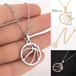 Pendant Necklaces Hip Hop Sports Accessories Personality Volleyball Necklace Stainless Steel Ins Jewellery Hanging Chain
