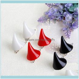 Aessories & Tools Productswomen Stereo Devil Horn Ear Clip Chic Halloween Cosplay Hair Hairpin 1 Pair Girl Fashion Solid Plastic Resin Clips
