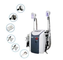 3 Handles Cryolipolysis Cryotherapy Slimming Machine With 650nm Lipolaser Ultrasonic Cavitation RF Weight Loss Double Chin Removal