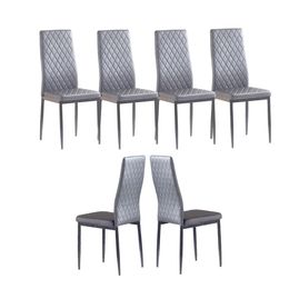 -US-amerikanische Stock-Küchen-Möbel hellgrau moderner minimalistischer Esszimmer mit feuerfester Leder versprühter Metallrohr Diamantgitter-Muster RES520I