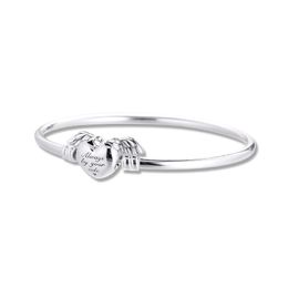 Moments Winged Heart Bangle 2021 Lucky Sign Mum Girl Friends 100% Real Silver S925 Jewellery Bracelets Women