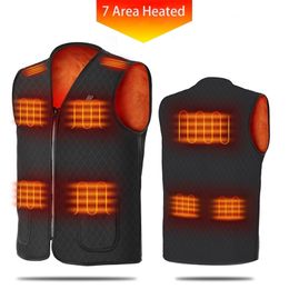 Winter warming smart heated vest usb electric rechargeable vest with heating pad jacket man 211119