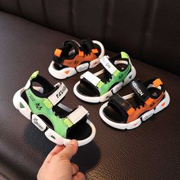 Boys Soft Bottom Sandals Children Casual Girls Beach Sports Summer Candy Color Leisure 210713