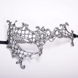 Party Masks 20 Lot Halloween Prom Cosplay Lace Female Masque Masquerade Mask For Venetian Ladies Carnival Sexy Silver