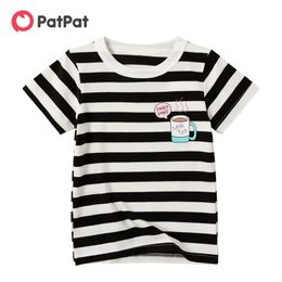 Summer Baby Toddler Boy Stylish Striped Tee Kids Tops T-shirts 210528